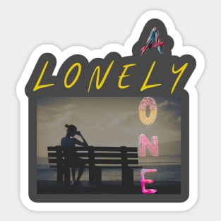 Lonely Alone Sticker